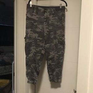Camouflage pants.